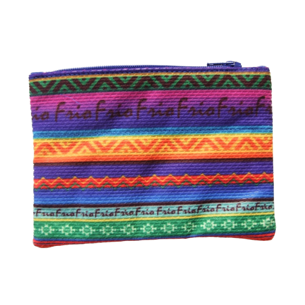 saszetka aztec frio z zamkniem z wzorzystym materiałem